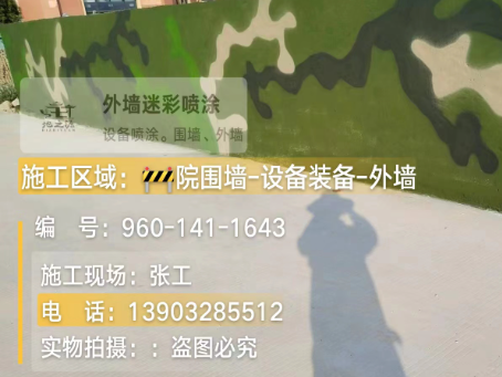 昌都 迷彩漆喷涂价格（按平方米计费）